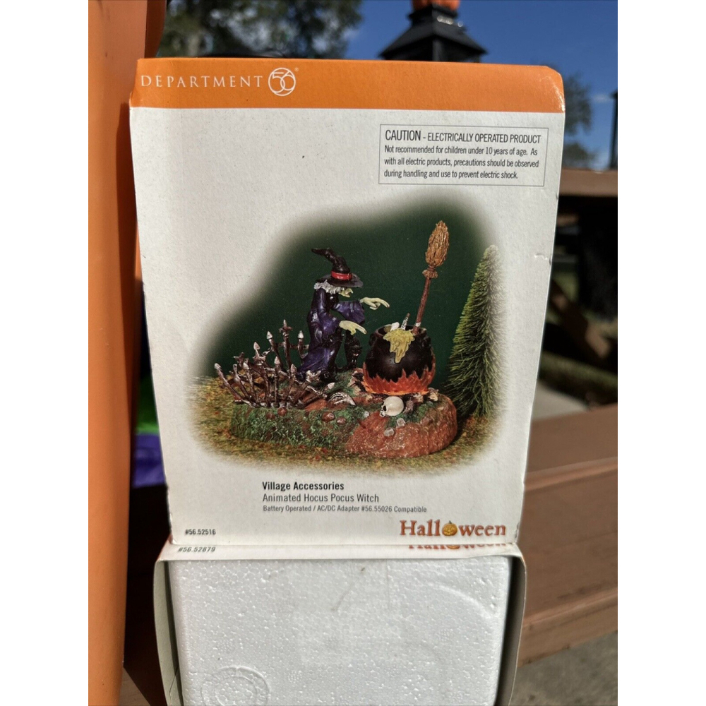 Dept 56 SV Halloween - Animated Hocus Pocus Witch - #56.52516 - NEW